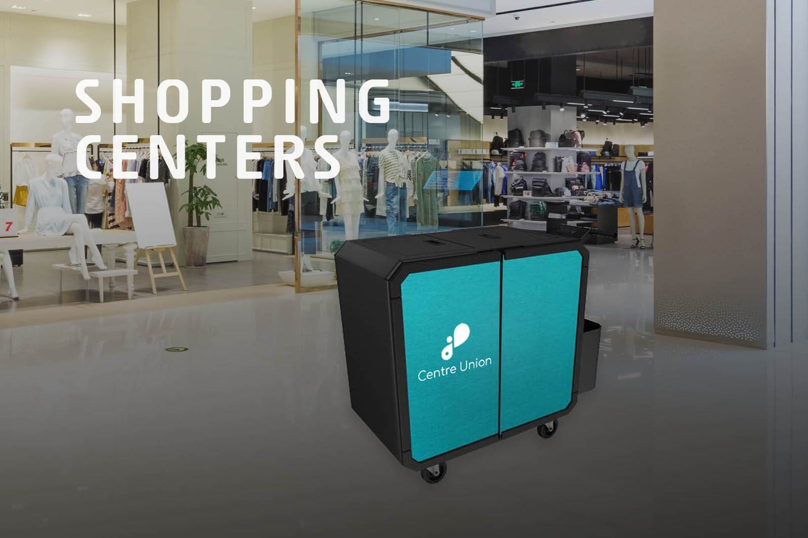 Netsmart professionnal cleaning trolley for shopping centers