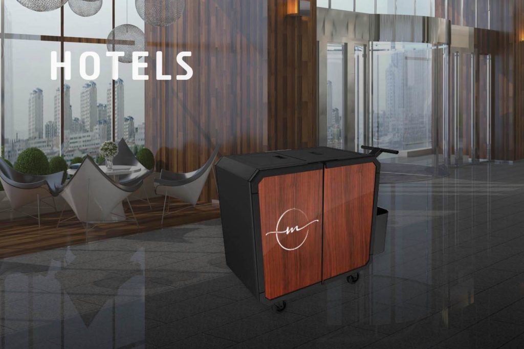 Netsmart professionnal cleaning trolley for hotels